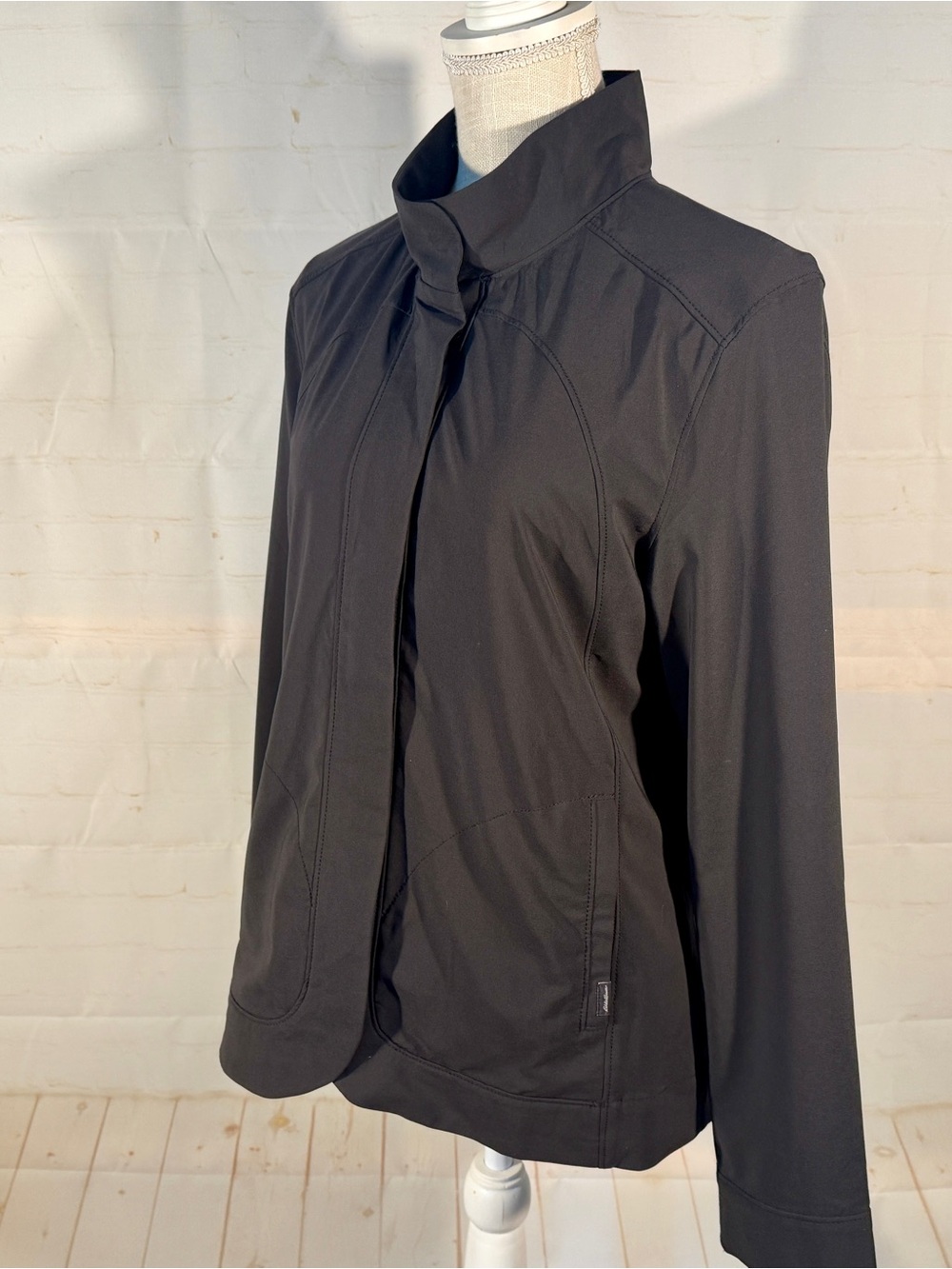Eddie Bauer Gray Charcoal Lightweight Jacket Windbreaker Women’s 12 14 L